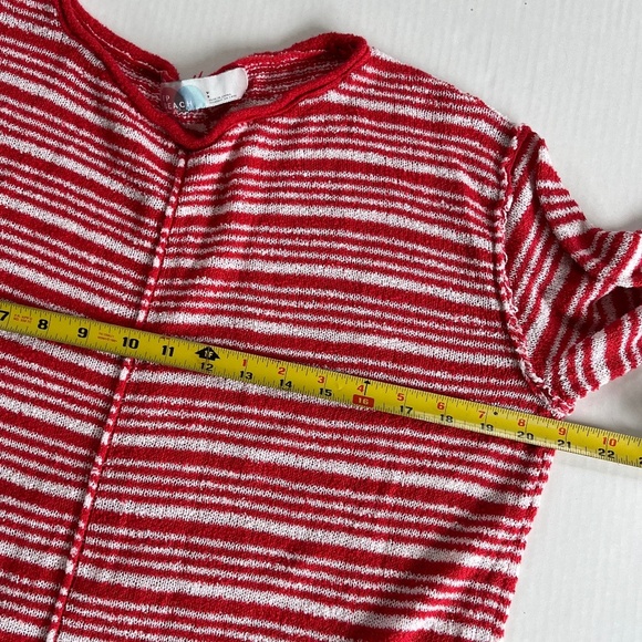 Free People Sz S Beach Stretch Pullover Knit Textured Cover Up Tee Shirt Top - Picture 6 of 7